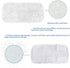 HYCLES Replacement Sienna Luna Cloth Pads: 4 Pcs Microfiber Mop Pads for Steamer Head SSM-3006, Washable