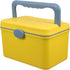 NOLITOY Empty First Aid Box Organizer (Yellow), Multi-Layer Plastic Medicine Storage Container