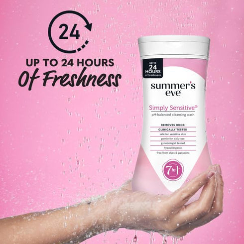 Summer's 9 oz (Pack 2) Eve Simply Sensitive Cleansing Wash for Sensitive Skin