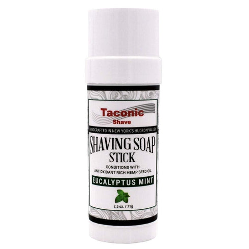 Taconic Shave Shaving Soap Stick with Antioxidant Rich Seed Oils, Eucalyptus Mint