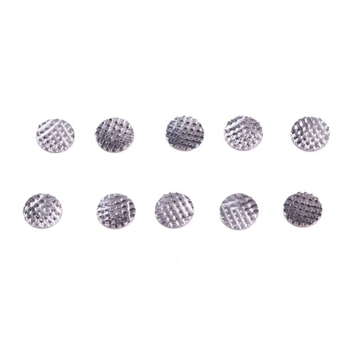 Angzhili 50Pcs/5Bag Dental Lingual Buttons, Round Base Monoblock Orthodontic Materials