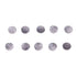 Angzhili 50Pcs/5Bag Dental Lingual Buttons, Round Base Monoblock Orthodontic Materials