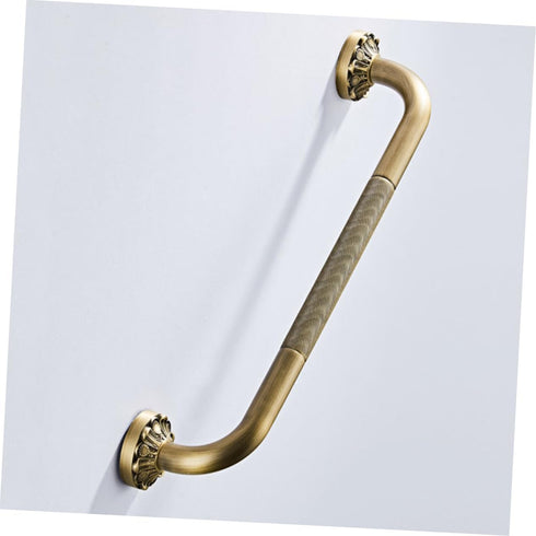 TOPPERFUN Copper Bathroom Grab Bar Handle with Multi Functional Armrest and Towel Bar Slip Shower Safety Handrail