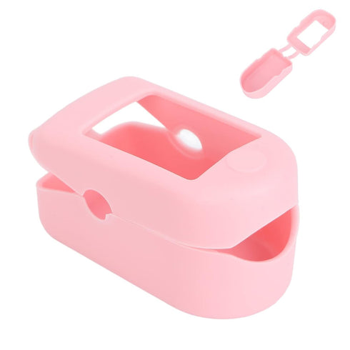 1Pc Pink Pulse Oximeter Fingertip Case - ANGGREK Compact Portable Protective Cover for Health Monitors