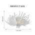 Latious Wedding Bride Flapper Feather Hair Comb with White Crystal, 1920s Hair Clip Fascinator for Women