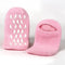Spa Moisturizing Gel Socks for Dry Feet and Ankles, Helps Repair Cracked Skin, Pink