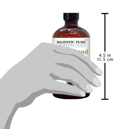 MAJESTIC PURE CEDARWOOD Essential Oil - 100% Pure and Natural, 4 Fl Oz for Hair Care and Aromatherapy
