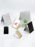 Portable Folding Mirror, Ultra-Slim Durable Makeup Tabletop Mirror for Travel, Mini Size, Black, 3.3''