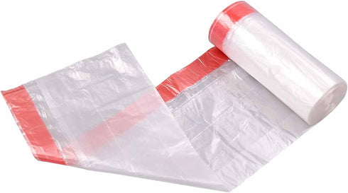 3 Gallon Small Clear Drawstring Trash Bags, 108 Count Garbage Bags