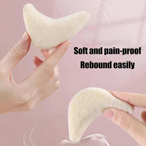 Sndperiexam 2 Pairs Soft Toe Inserts for Loose Shoe, Sponge Shoe Filler to Make Shoes Smaller, Big Toe Plug Foot Brace