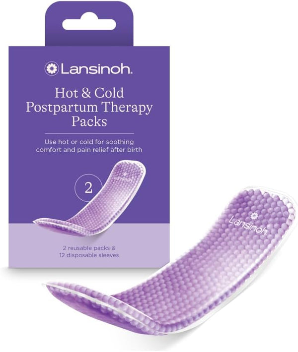 Lansinoh Hot and Cold Pads, 2 Count Postpartum Essentials