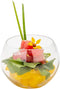 Restaurantware 4 Ounce Round Plastic Bowls, 5 Clear Disposable Sphere Cups for Appetizers, Parties, Weddings