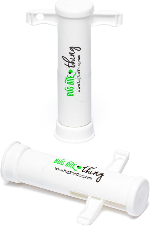 BUG BITE THING Suction Tool for Bug Bites and Bee/Wasp Stings, Natural Insect Bite Relief - White 2-Pack