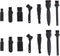 yueton 14pcs Different Style Replacement Electric Shaver Razor Cleaning Brushes