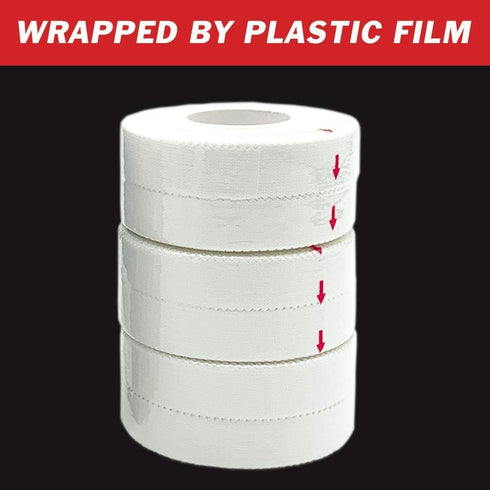 White Athletic Tape (6 Pack 0.5" 10 Yards) - Finger Tape - Medical Tape - Foot Tape - No Sticky Residue, Easy to Tear