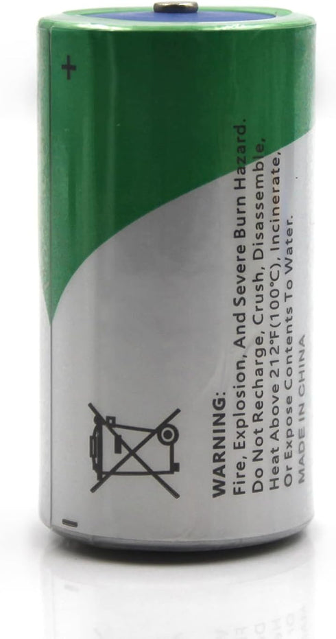 YUTSUJO (2-Pack) 3.6V 8500mAh XL-145F ER26500 C Size Lithium Thionyl Chloride Battery Replacement for with Button Top