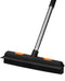 Pet Rubber Broom with 49inch Long Handle - Portable Detailing Lint Remover for Fluff Carpet, Hardwood, Tile