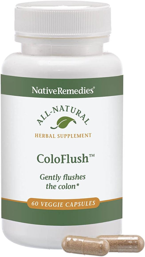 Native Remedies ColoFlush - All Natural Herbal Supplement for Gentle Colon Flushing, 60 Veggie Caps