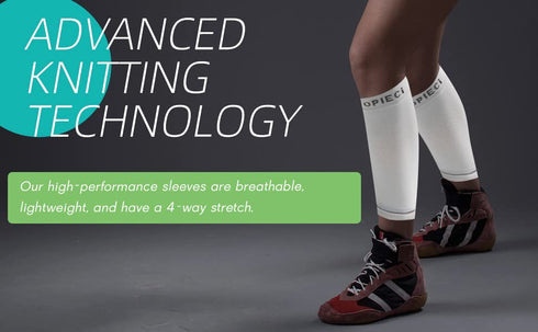15-20mmHg Grey Calf Compression Sleeve for Men and Women, Wide Calf Brace Compression Socks for Leg Support, Pain Relief