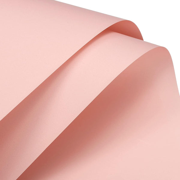 MECCANIXITY 20 Pcs Flower Wrapping Paper, 22.8x22.8 Inch Waterproof Florists Wrapping Paper for DIY Crafts, Light Pink