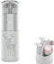 Travel Toothbrush Cup, Portable Travel Cases, 2 x 45 ml Pump Bottle Soap Dispenser, Mirror, Comb for Business Camping
