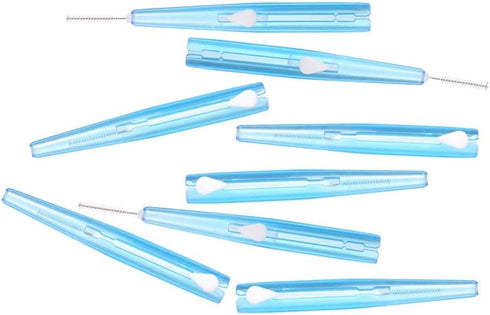 60Pcs Push-Pull Interdental Brush 0.7 MM Dental Toothpick Cleaners for Oral Care