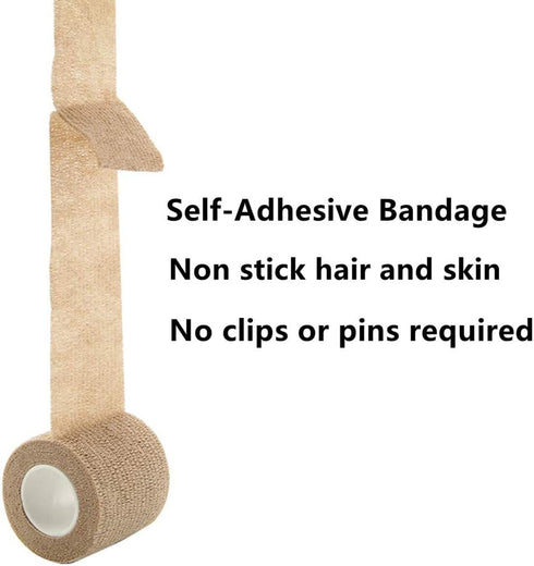 6 Pack Self-Adhesive Elastic Bandage Wrap 3” x 5 Yards Stretch Tape for First Aid, Sports, Wrist, Ankle (6 Colors)