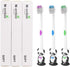 12 Pieces Kids Cartoon Panda Toothbrush Soft Bristles Individually Wrapped with Suction Cup for Boys and Girls 3-12