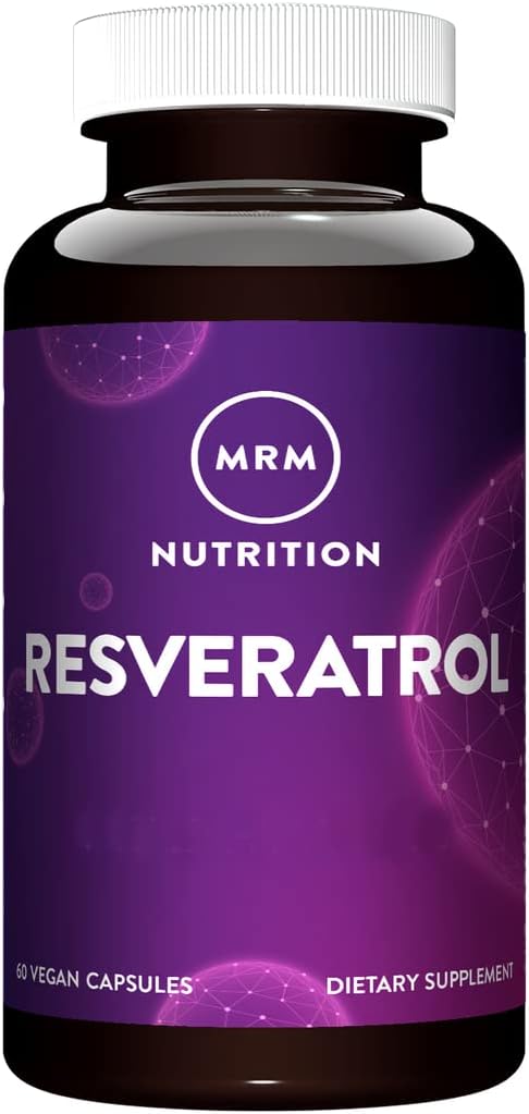 MRM Nutrition Resveratrol 100mg | Natural Trans-Resveratrol Antioxidant | Vegan, Gluten-Free | 60 Servings