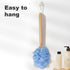 Loofah with Handle - Shower Sponge, Bath Brush, Back Scrubber for Body, PE Soft Mesh Luffa for Men and Women