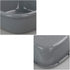 Idomy 4-Pack 8 Idotry Baby Small Wash Basin, Gray Plastic Square Dish Pan, Quart