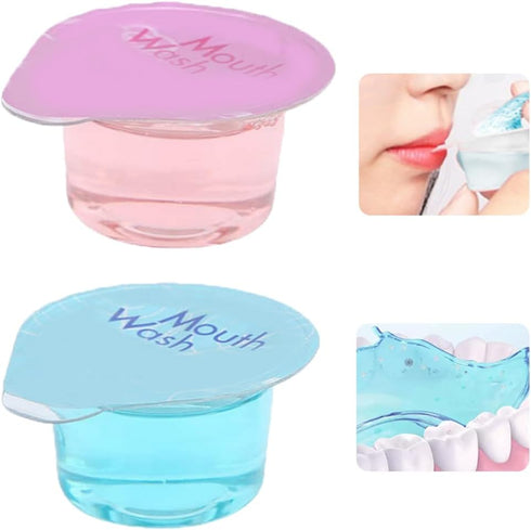Otbushit 20PCS Mouthwash Disposable Portable Cleaner Freshen Breath Liquid Gum Health Hygiene Teeth Whitening