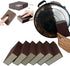 6 Pcs Heavy Duty Magic Emery Sponge Brush, Nano Cleaning Sponge for Household Use, Dark Brown