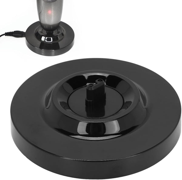 Shaver Charging Stand, Universal Electric Shaver Charger, Round Shape Deep Design, Black Men Electric Shaver Base