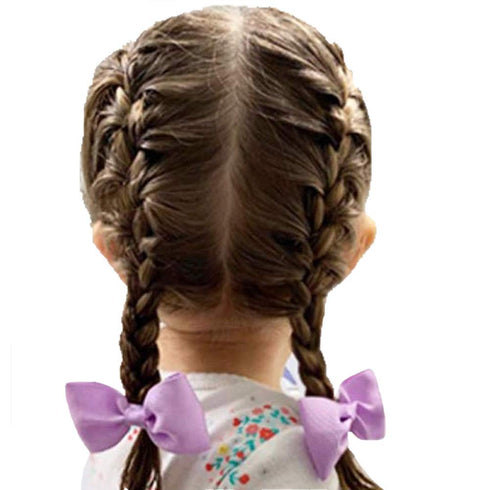 inSowni 40 Pack Grosgrain Ribbon Bow Elastics Hair Ties, Scrunchies for Baby Girls, Toddlers, and Kids