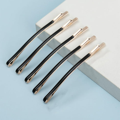 Jumbo Bobby Pins, Metal Hair Pins, 10pcs (5 Long and 5 Short) for Hair Decoration, Black