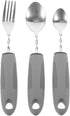 Healifty Adaptive Tableware Set Lightweight Non-Slip Utensils for Elderly with Hand Tremors