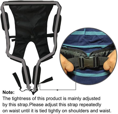 DOPHO Pack Lightweight Kids Carrier Belt Short Journeys Hiking Back Belt Outdoor Children Lift Sling for Transferring