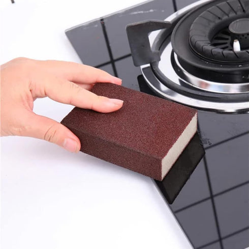 AKOAK 5 Pcs Emery Sponge | Sand Abrasive Brush for Polishing Furniture and Cleaning Pots and Pans
