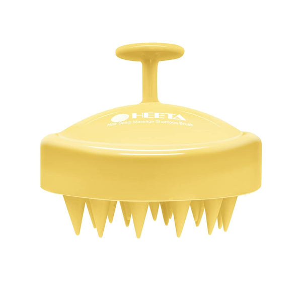 HEETA Scalp Massager with Soft Silicone Bristles, Promotes Hair Growth, Exfoliates Scalp, Enhances Shampoo Cleansing