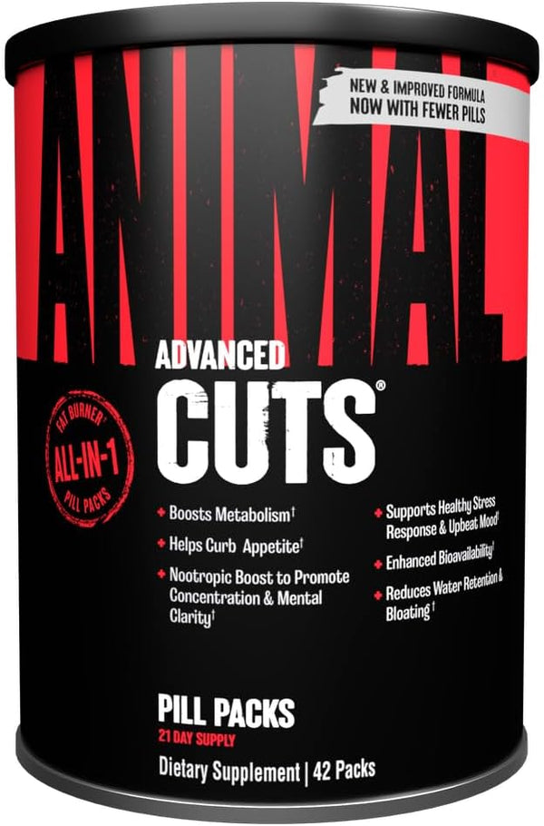 Animal Cuts Thermogenic Fat Burner, Weight Loss Pills for Metabolism and Energy, 42 Packs