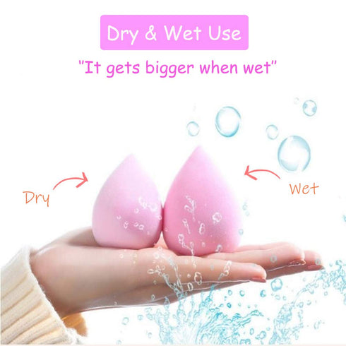 24pcs Makeup Sponge Blender Set, 21 Pcs Latex-Free Vegan Sponges with 3 Pcs Blender Holder for Liquid Cream (Style 1)