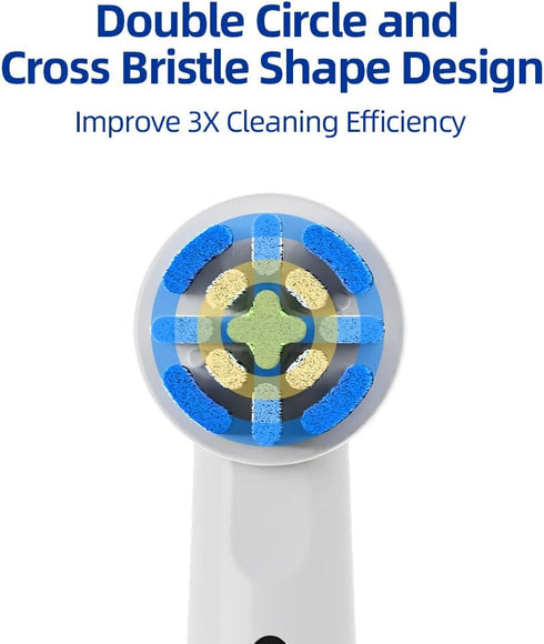 Compatible Replacement Brush Heads for Brusheez Kids Electric Toothbrush, 10 Pack (White, Medium)