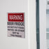 Warning Beer Fridge Funny Warning Sign Beer Stickers Refrigerator Stickers DO NOT Put Food, Water, OR Other Shit in This Fridge for Kitchen Accessories Kitchen Utensils by BWESOO