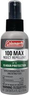 Coleman Insect Repellent Spray - 100% MAX DEET Pump Spray, 4oz, protection against ticks, mosquitoes, and more