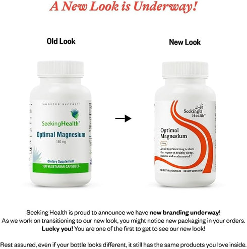 Optimal Magnesium - Mineral Supplement for Energy, Sleep & Bone Health Support - 150 mg, 90 Capsules, Bioavailable Forms