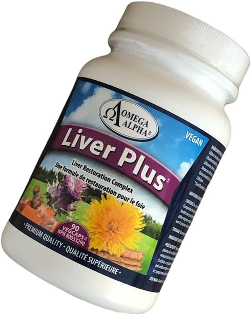 Omega Alpha Liver Plus Liver Healthy Support Formula, 90 Veg Capsules