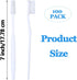 100 pcs Bulk Toothbrushes Individually Wrapped, White Manual Disposable Travel Toothbrush for Adults, Soft Bristles