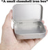 AKOAK 3 Pcs Silver Rectangular Empty Hinged Tins, 3.7 x 2.4 x 0.8 Inches for First Aid, Crafts