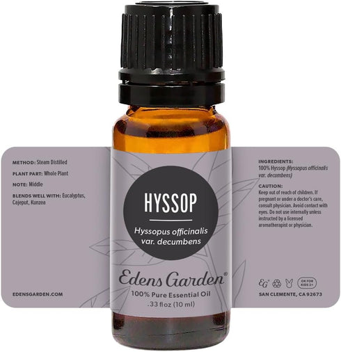 Edens Garden Hyssop Essential Oil - 100% Pure Therapeutic Grade, 10 ml